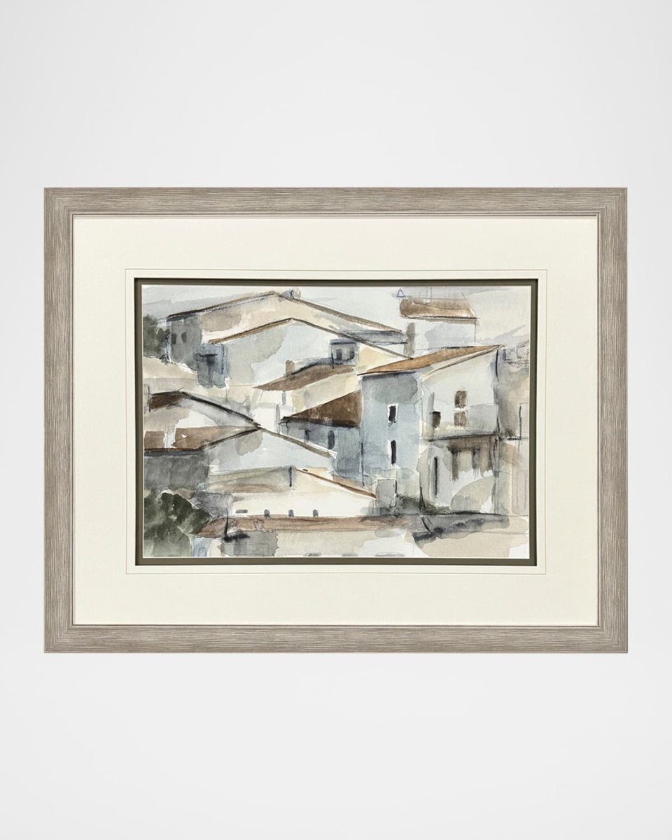 "Mountainside Village I" Framed Giclee by Ethan Harper